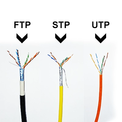 كابلات الشبكة Ethernet - FTP - STP - UTP Ethernet